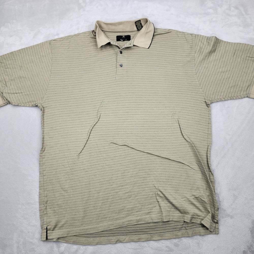 Gary Player Polo Shirt Men XL Golf Tour Club Open Basic Stripe Adult Extra Large